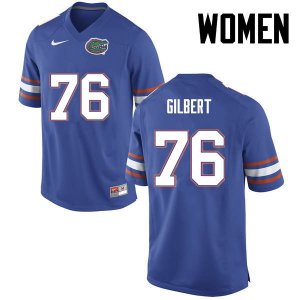 Women's Florida Gators #76 Marcus Gilbert NCAA Nike Blue Authentic Stitched College Football Jersey PXJ3262CH